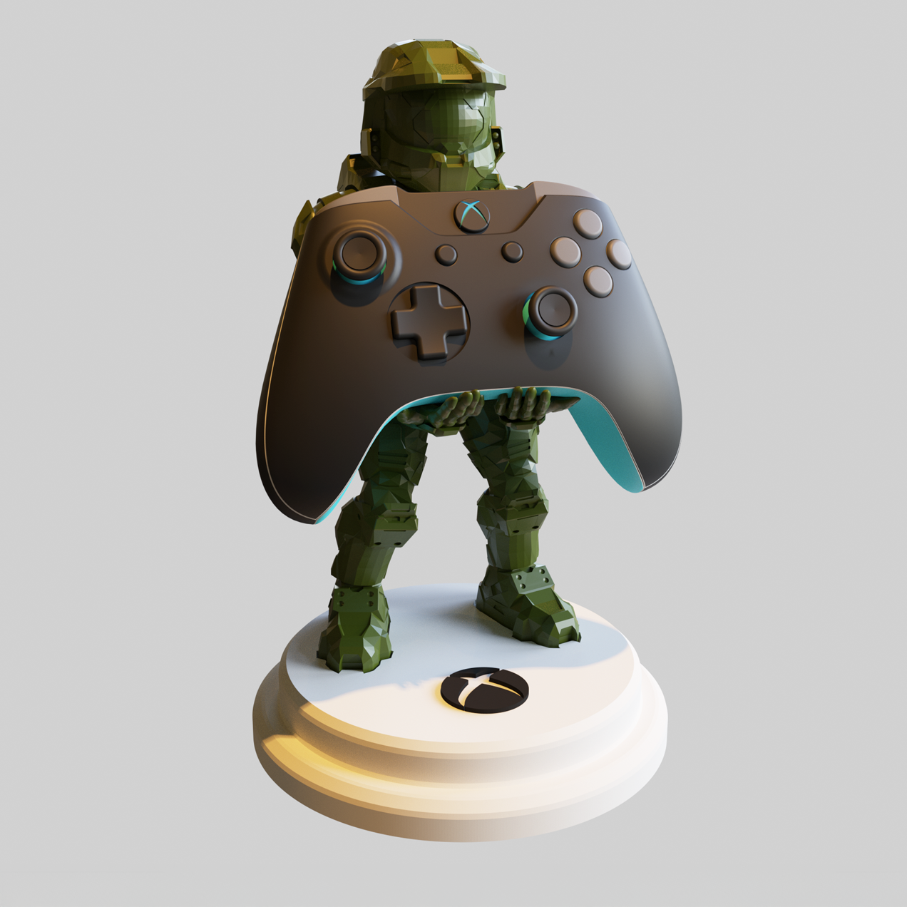 Master Chief-Inspired Controller Holder – Ultimate Gaming Display